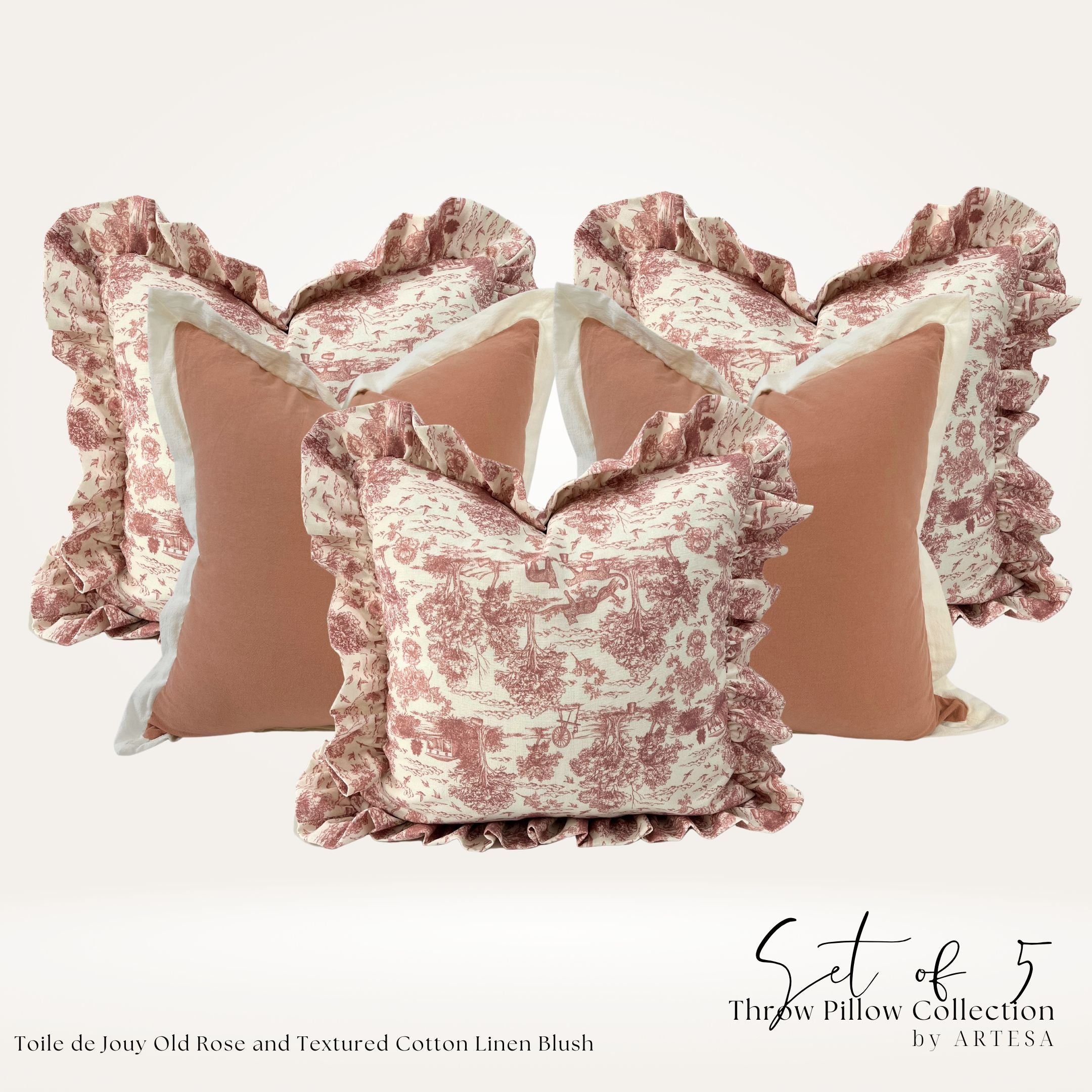 Blush pillow outlet cover