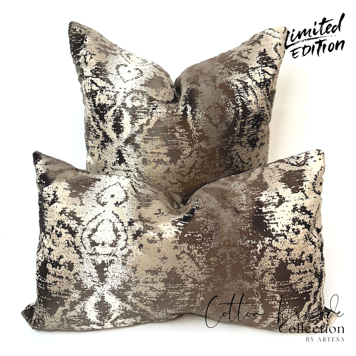 Artesa Wunrose Cotton Brocade Throw Pillow Cover