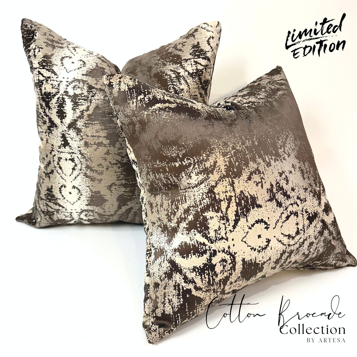 Artesa Wunrose Cotton Brocade Throw Pillow Cover